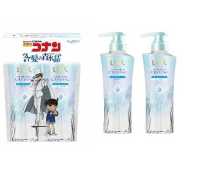 「LUX×名探偵コナン」水色クリスタルカラーのコラボボトルが数量限定で発売!