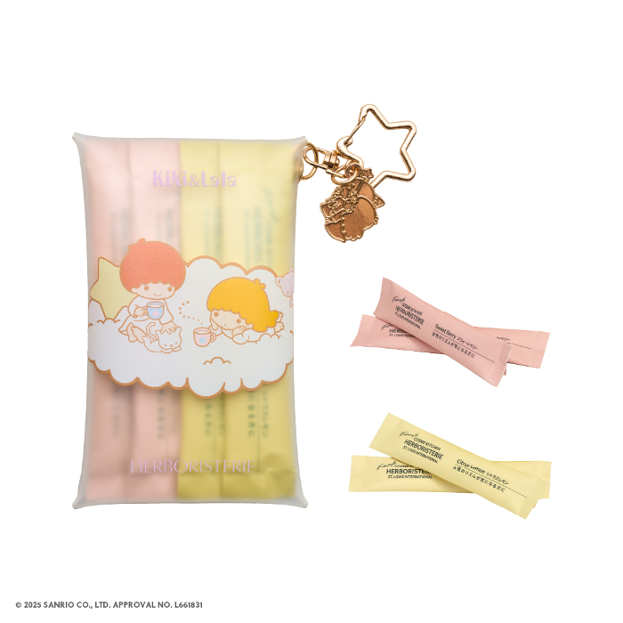 【HERBORISTERIE（エルボリステリア）】＜Kiki& Lala＞<br>フェムカフェ 4包（ 2 種×2 包）ポーチ入り ￥2,530（税込）