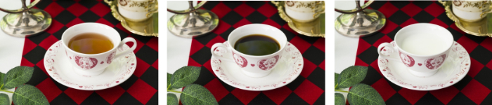 ホットティー　税込790円<br>ホットコーヒー　税込790円<br>ホットミルク　税込790円