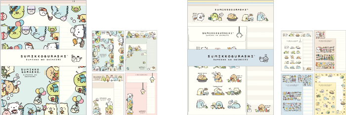 レターセット（各495円※税込）：便せん封筒4種丁合