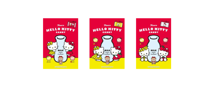 ハローキティキャンディ<br>参考価格：198円（税込） ※消費税8％<br>内容量：37ｇ（個装紙込み)