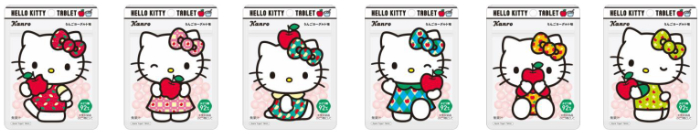 ハローキティタブレット<br>参考価格：184円（税込） ※消費税8％<br>内容量：28ｇ