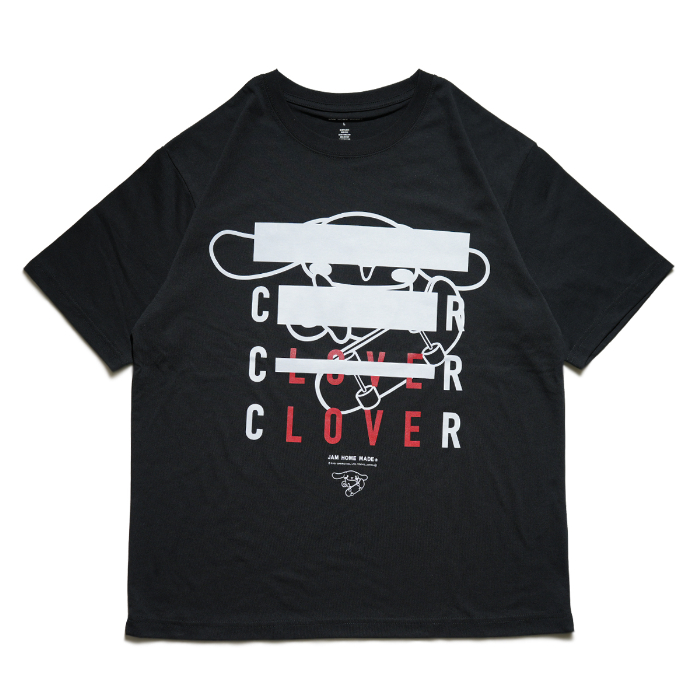 CINNAMOROLL （シナモロール）× JAM HOME MADE CLOVER Tシャツ<br>【サイズ】S,M,L,XL<br>【カラー】ホワイト、ブラック<br>【素材】コットン、ポリエステル<br>【価格】8,800円（税込）