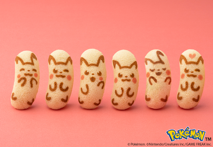 ピカチュウ東京ばな奈「見ぃつけたっ」バナナのみ風<br>【価格】4個入 842円(本体価格780円)、8個入 1,512円(本体価格1,400円)