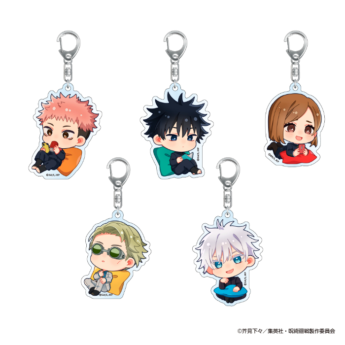 アクリルキーホルダー（ランダム5種）<br>価格：715円(税込)<br>サイズ：約W65×H65mm