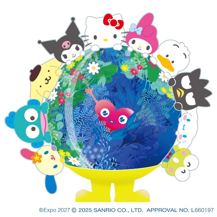 GREEN×EXPO 2027のトゥンクトゥンク×「サンリオキャラクターズ」コラボ商品第一弾が発売！