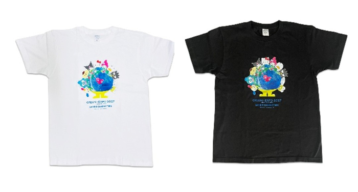 EXPO2027 【サンリオキャラクターズ】 トゥンクトゥンク Tシャツ白／黒 （S・M・L・XL）<br>価格：4,180円（税込）