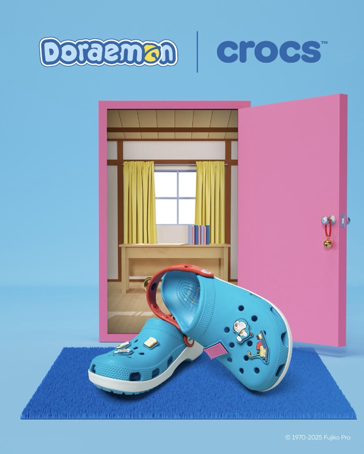 「ドラえもん」×「Crocs™」どこでもドアやアンキパン…世界観を詰め込んだ限定コレクションが登場！