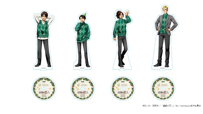 オリジナルアメニティ一例（アクリルスタンド4種セット）