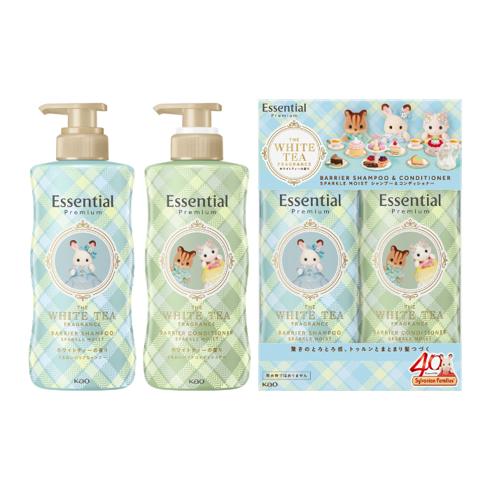エッセンシャル プレミアム バリアシャンプー＆コンディショナー スパークルモイスト