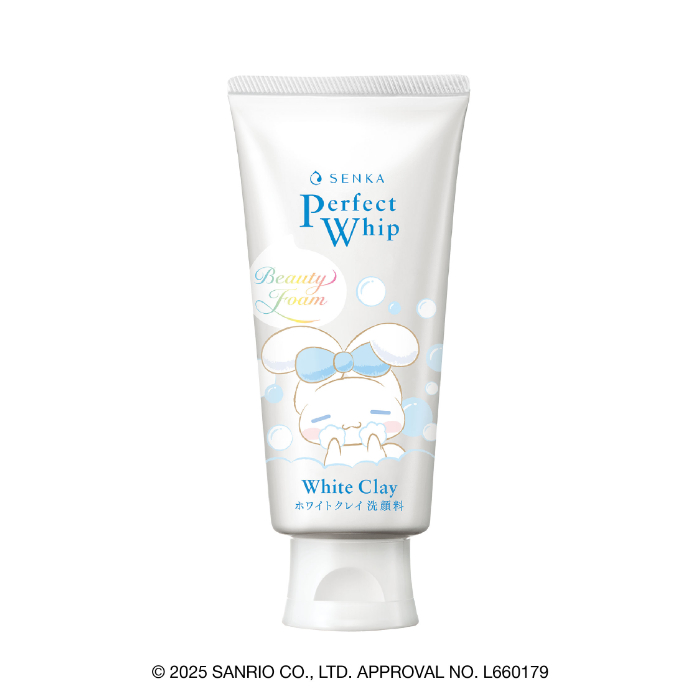 センカ　パーフェクトホイップ　ホワイトクレイ　シナモロールデザイン