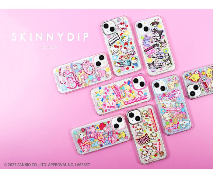 「サンリオキャラクターズ」×「SKINNYDIP LONDON」平成Y2Kデザインのモバイルアクセサリーが登場！