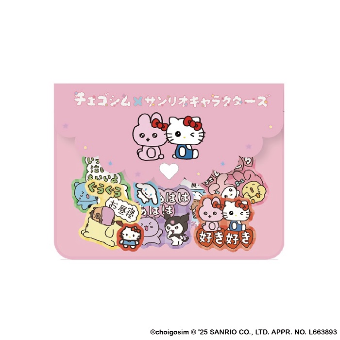 チェゴシム×サンリオキャラクターズコラボ フレークシール　880円