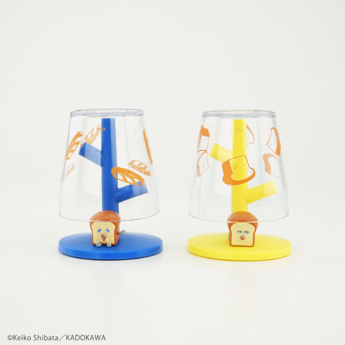 ミニうがいコップ＆スタンド（パンどろぼうYE・パンどろぼうBL）<br>販売価格：1,210円(税込)