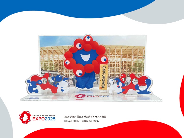 ミャクミャクが「いらっしゃいませ」！アクリルスタンドジオラマが関西の駅などで発売