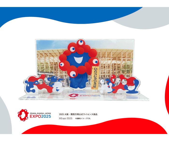 ミャクミャクが「いらっしゃいませ」！アクリルスタンドジオラマが関西の駅などで発売