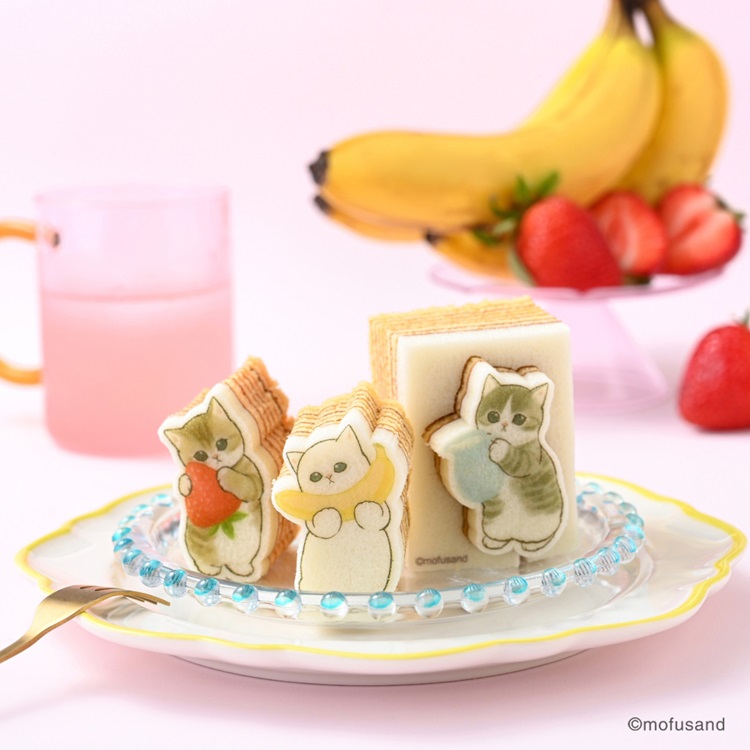 「mofusand」型ぬきバウムが登場！もふもふにゃんこがお皿の上に現れる♪