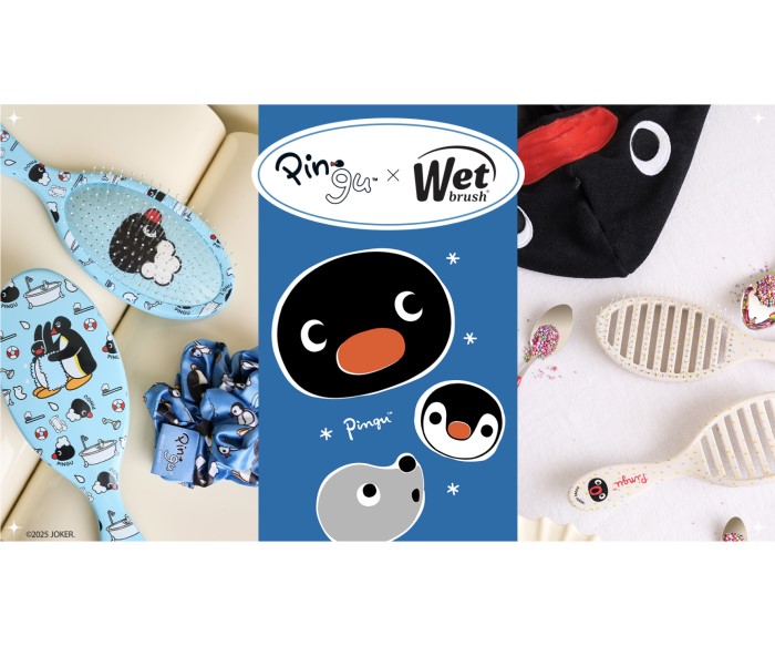 ピングー45周年記念！WetBrush®︎から数量限定デザイン＆オリジナルグッズ付きセットが登場