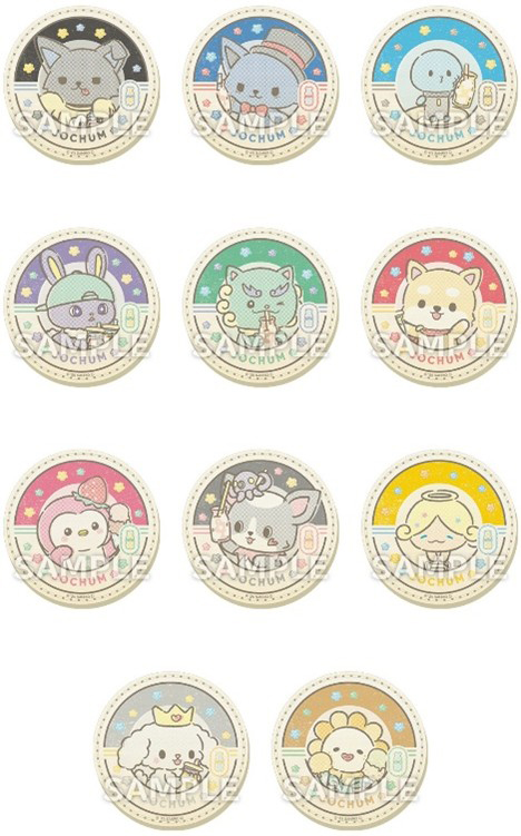 牛乳瓶フタ風コースター（全11種）<br>各990円（税込）