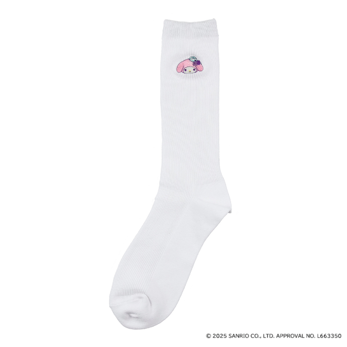 ワンポイント刺繍ソックス<br>価格：2,530円（税込）　サイズ：22.5～24.5㎝対応