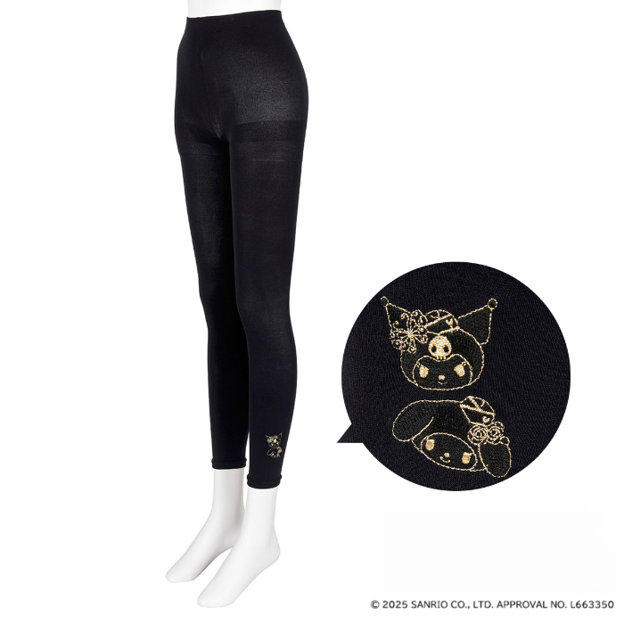 ワンポイント刺繍レギンス<br>価格：4,180円（税込）　サイズ：M～L／L～LL