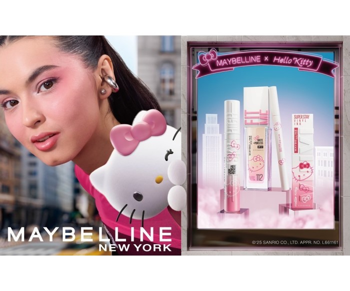 「ハローキティ」×「メイベリン ニューヨーク」コラボ！人気No.1各アイテムがハローキティデザインに