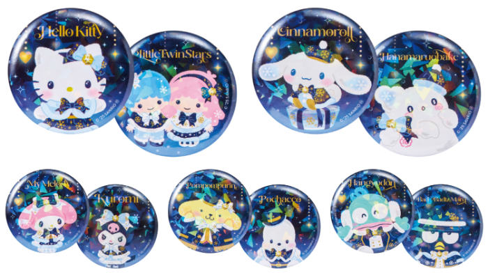 F賞：缶バッジSET (全5種)<br>サイズ(約)：直径5.6cm