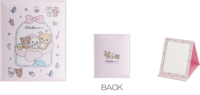 折りたたみミラー（2,750円※税込）：合皮製