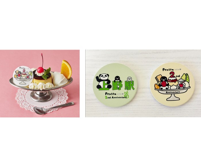 「Suicaのペンギン」グッズ＆カフェショップ「Pensta エキュート上野店」2周年記念！スプーン付きプリンアラモードが新発売