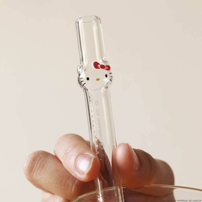 「ハローキティ」ガラス製マイストロー
