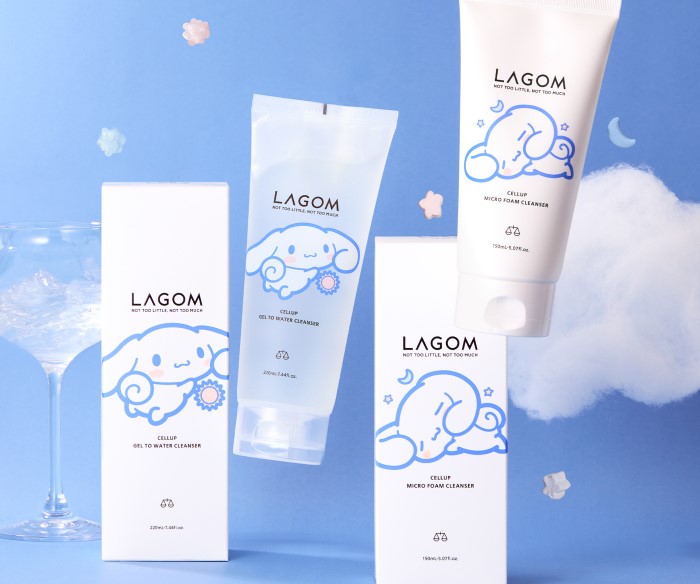 「シナモロール」コラボパッケージの「ラゴム」洗顔アイテムが登場！