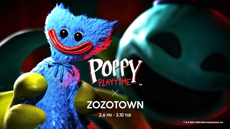 『Poppy Playtime』Tシャツやフーディーなどコラボアイテムが「ZOZOTOWN」で発売！