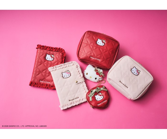 「ハローキティ」×「Maison de FLEUR」ブランドブックがファミマで発売！チャームやマルチケースなど全6種