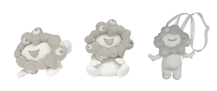 「白ミャクミャク」3タイプのぬいぐるみが新発売！