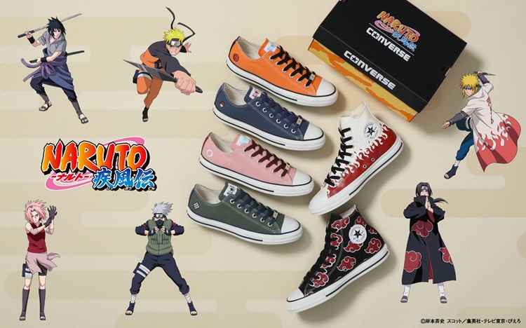 『NARUTO-ナルト- 疾風伝』×「CONVERSE」初コラボ！6種のALL STARが登場