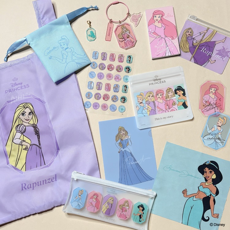 「ディズニープリンセス」パステルカラーのアイテム全39品番が「キャンドゥ」に登場！