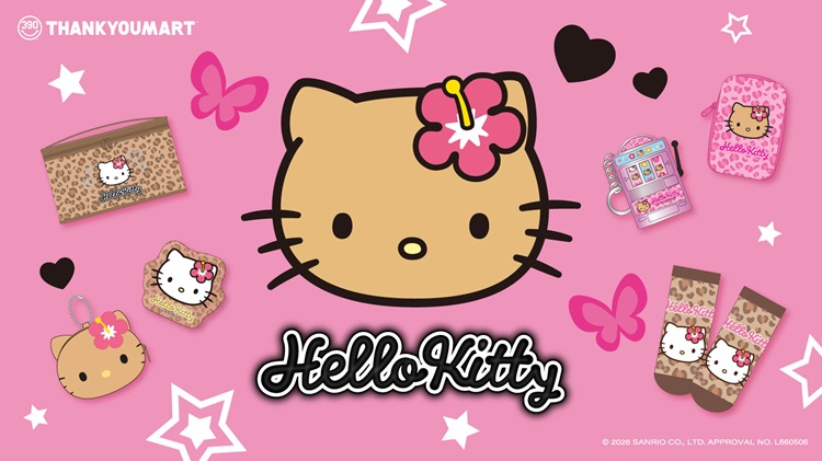 「ハローキティ」平成ギャルモチーフのアイテムがサンキューマートから登場！