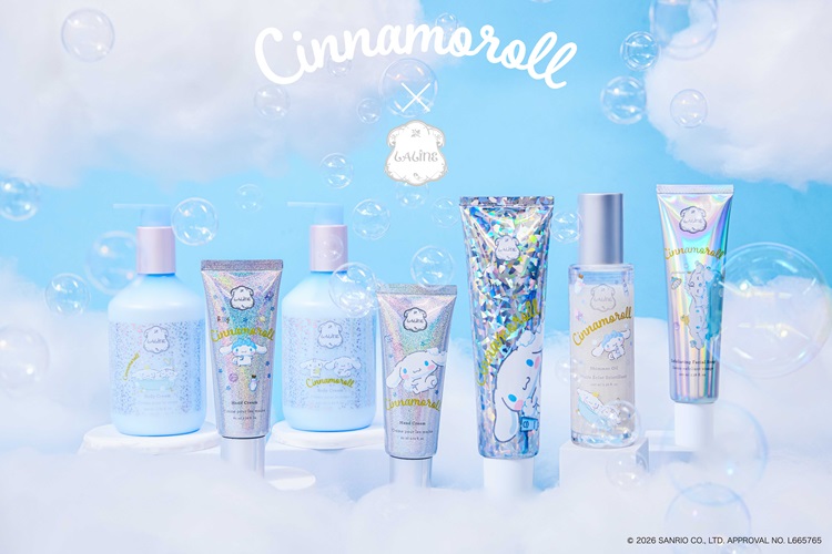 「シナモロール」デザインのバス＆ボディケアアイテムが登場！「ラズベリーバニラ」の香り