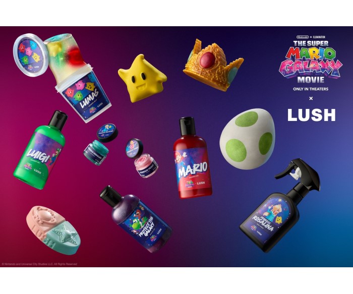 映画『ザ・スーパーマリオギャラクシー・ムービー』×「LUSH」バスボムなど全12種のアイテムが発売！