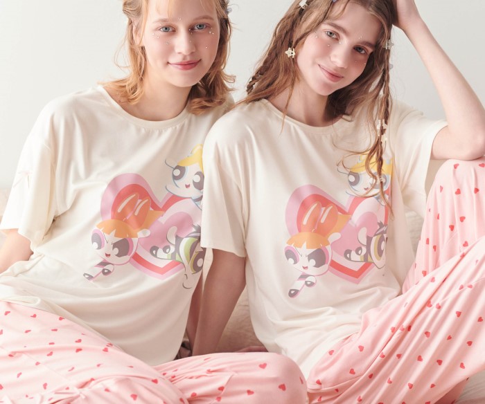 「パワーパフ ガールズ」×「GiRLS by PEACH JOHN」ランジェリーやルームウェアが登場！