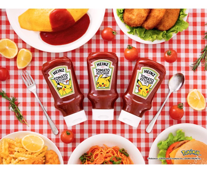 「ピカチュウ逆さボトルケチャップ」ハインツから登場！オリジナルプレートが当たるキャンペーンも