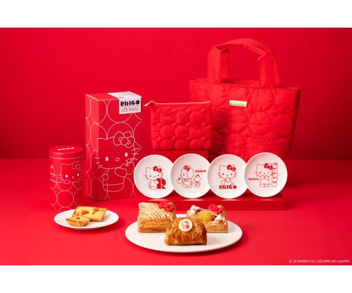 「ハローキティ」×「RINGO」バッグやポーチとパイのセットが新発売！